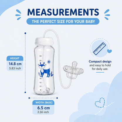 Hands-free baby bottle