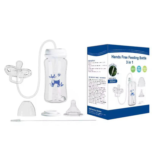 Hands-free baby bottle