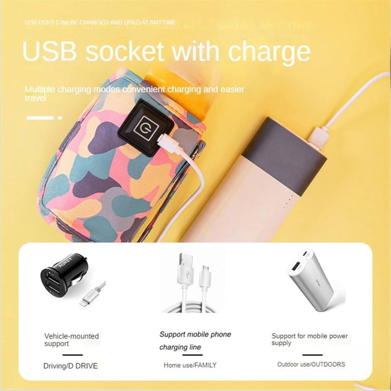 Portable USB Baby Bottle Warmer
